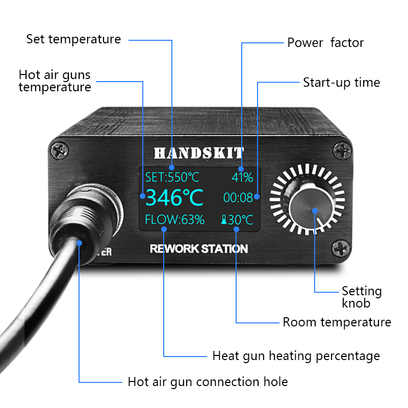 T12 pistolas de calor oled dis - Hot Air Rework Station T12 avaliação e preço