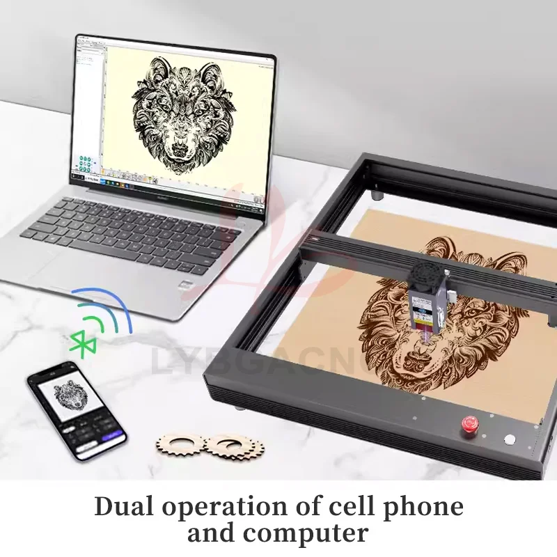 Ly 4040 10w/20w estrutura de q - Mini Laser Engraver Cnc Router avaliação e preço