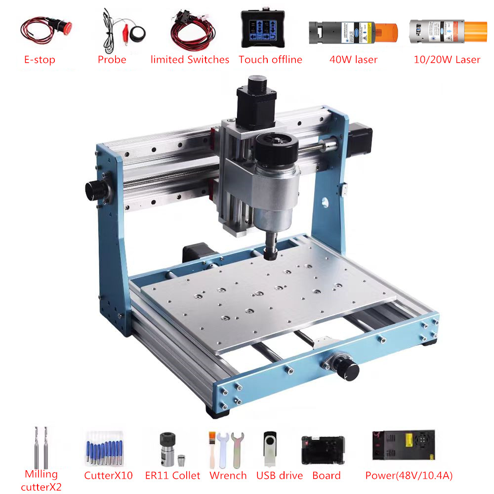 Mini roteador cnc de metal com - Mini Laser Engraver Cnc Router avaliação e preço