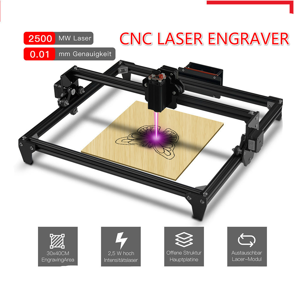 30*40cm mini 2500mw cnc máquin - Mini Laser Engraver Cnc Router avaliação e preço