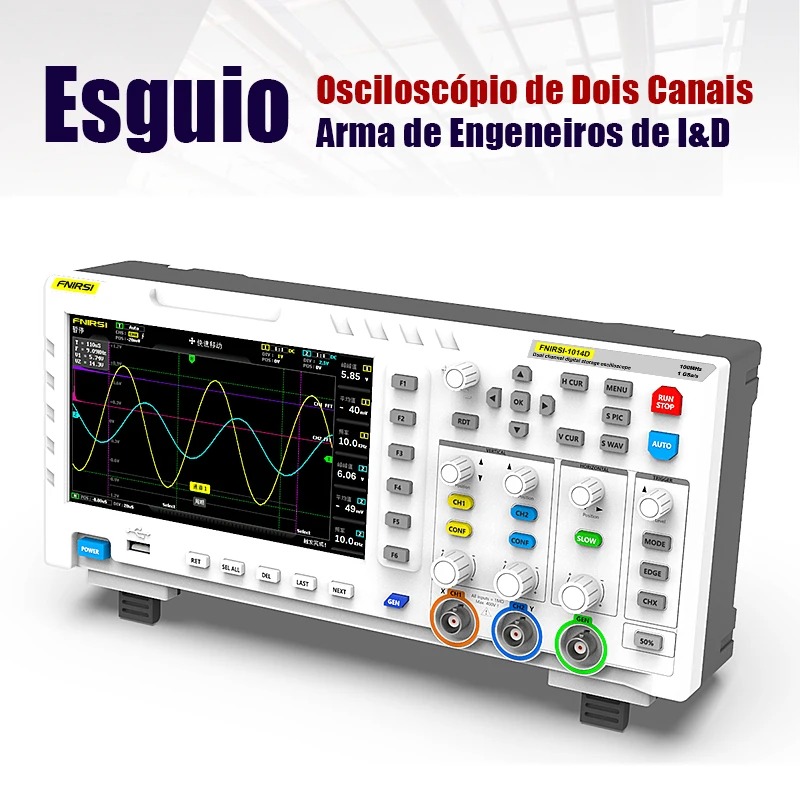 Osciloscópio Digital FNIRSI 10 - Digital Storage Oscilloscope 100Mhz avaliação e preço
