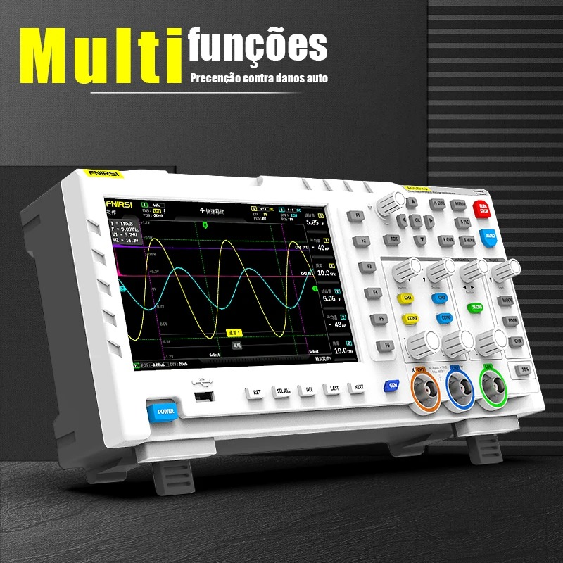 Osciloscópio Digital FNIRSI 10 - Digital Storage Oscilloscope 100Mhz avaliação e preço